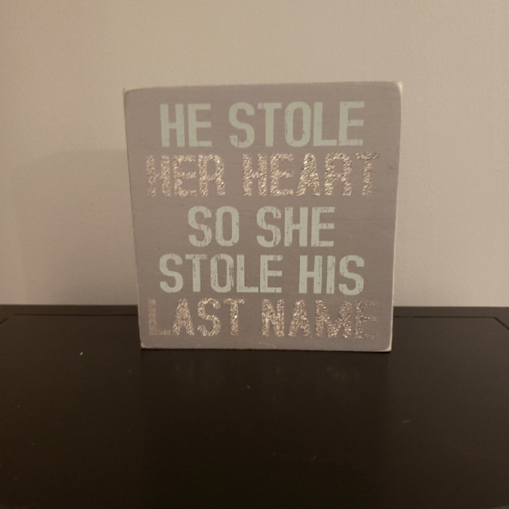 Cute wedding sign/ decor